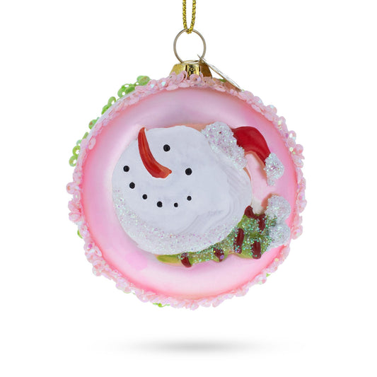 Delicious Macarons Blown Glass Christmas Ornament