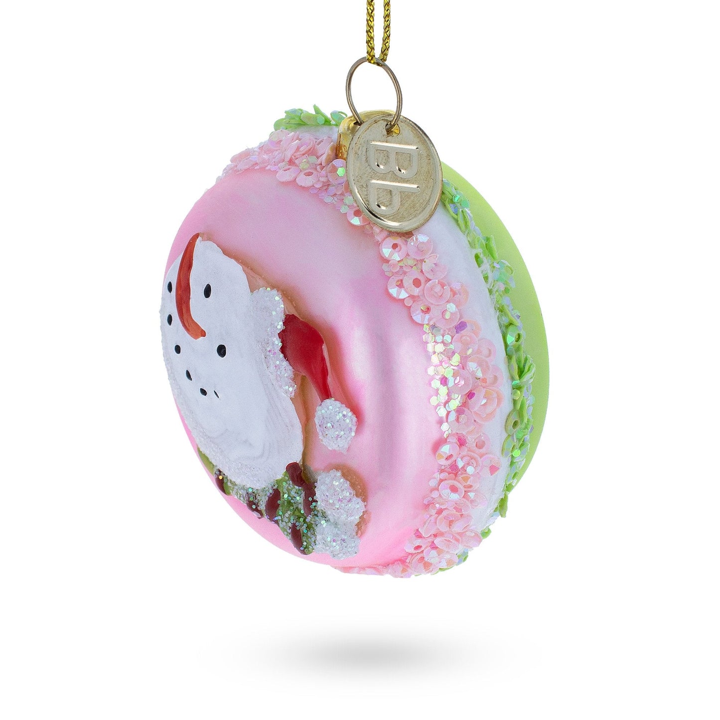 Delicious Macarons Blown Glass Christmas Ornament