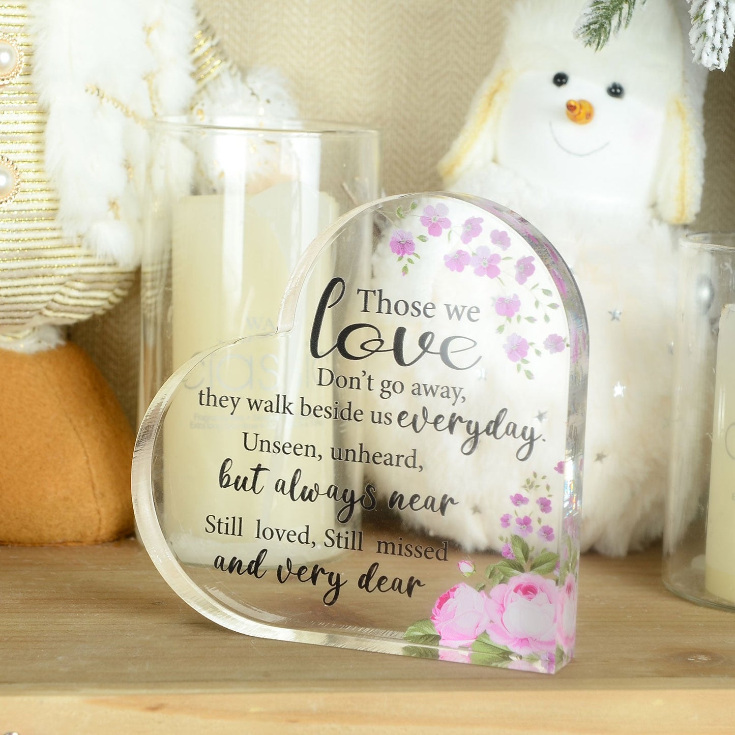 Acrylic Memorial Heart - Those We Love