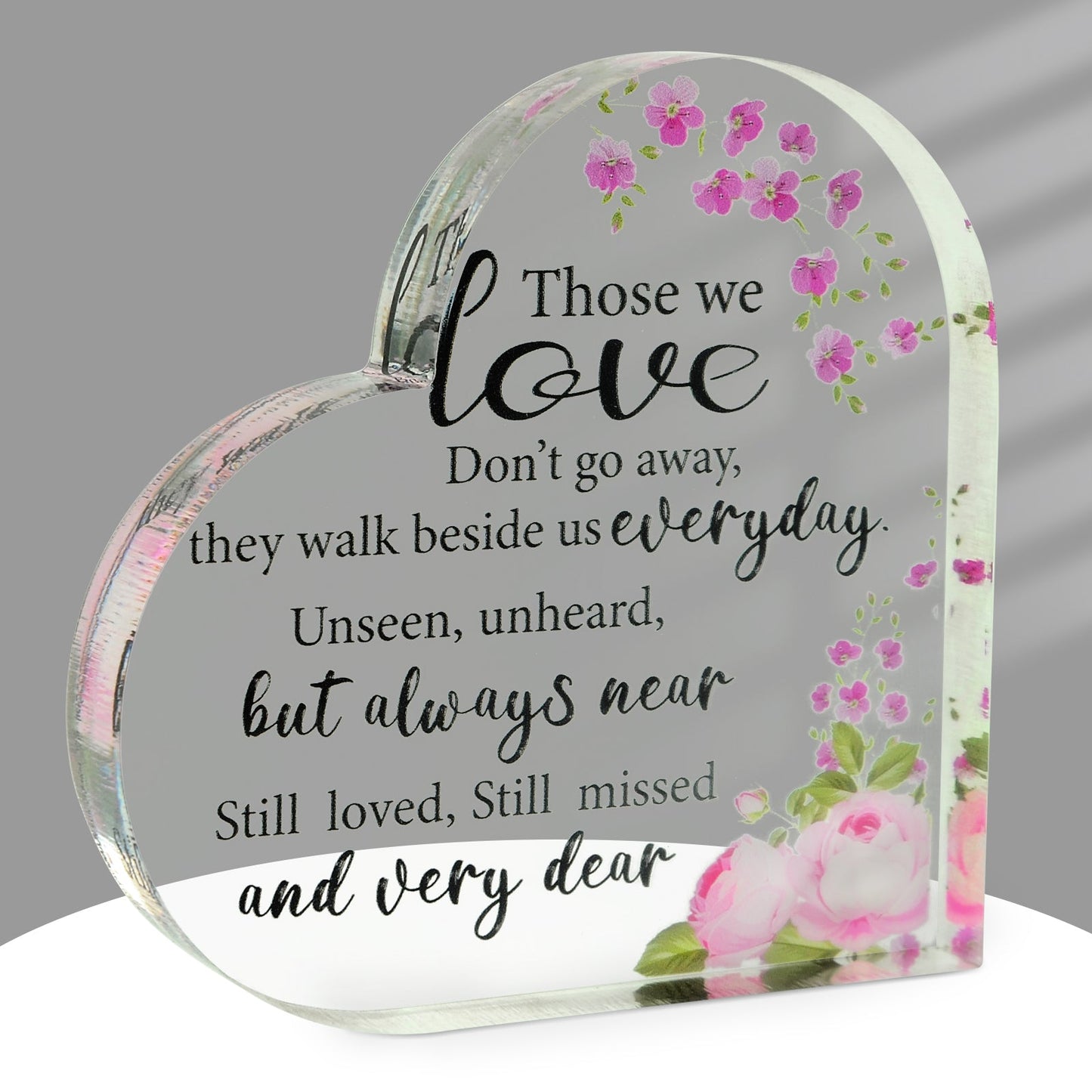 Acrylic Memorial Heart - Those We Love