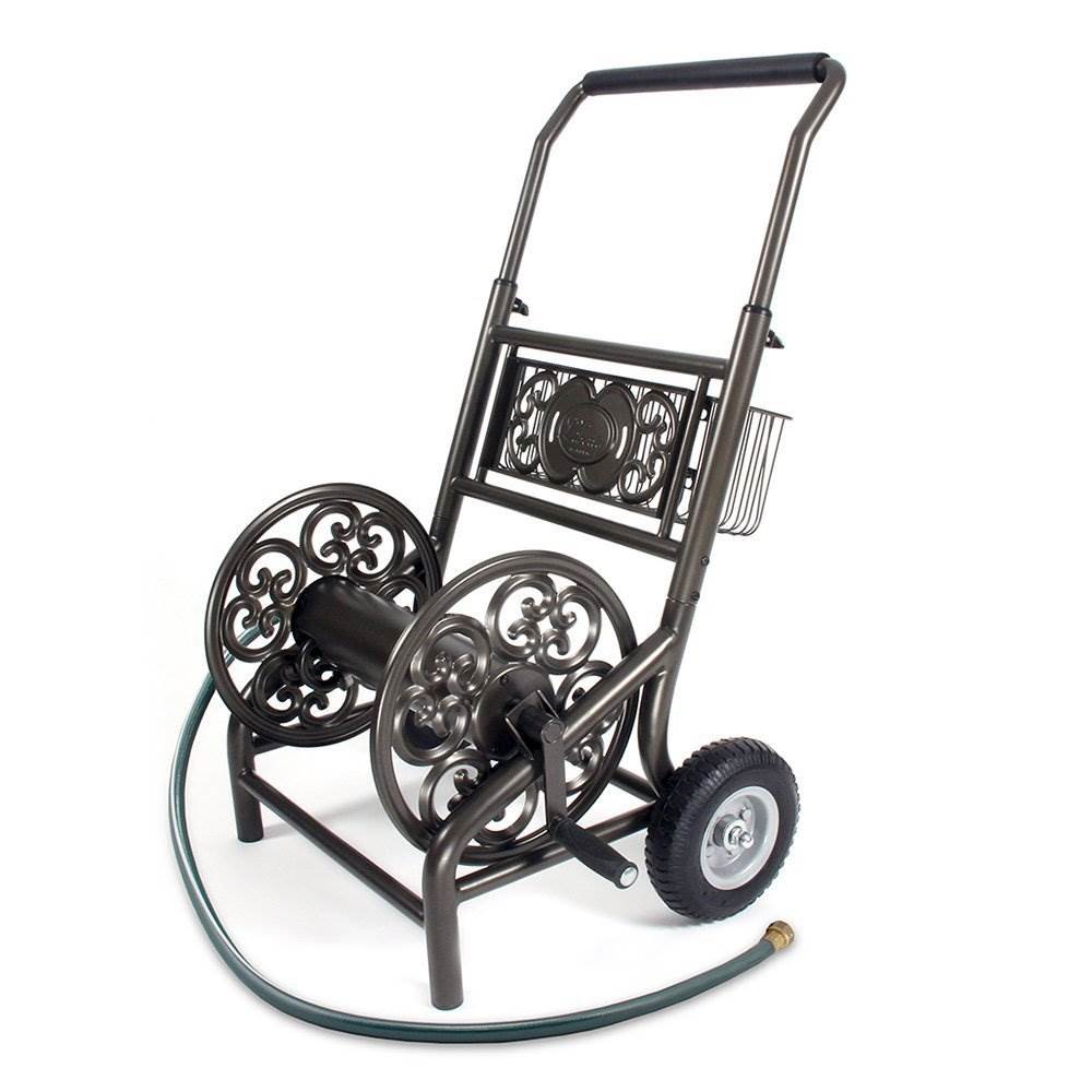 Liberty Garden 301 2 Wheel Outdoor Garden Water Hose Reel Storage Holder & Cart