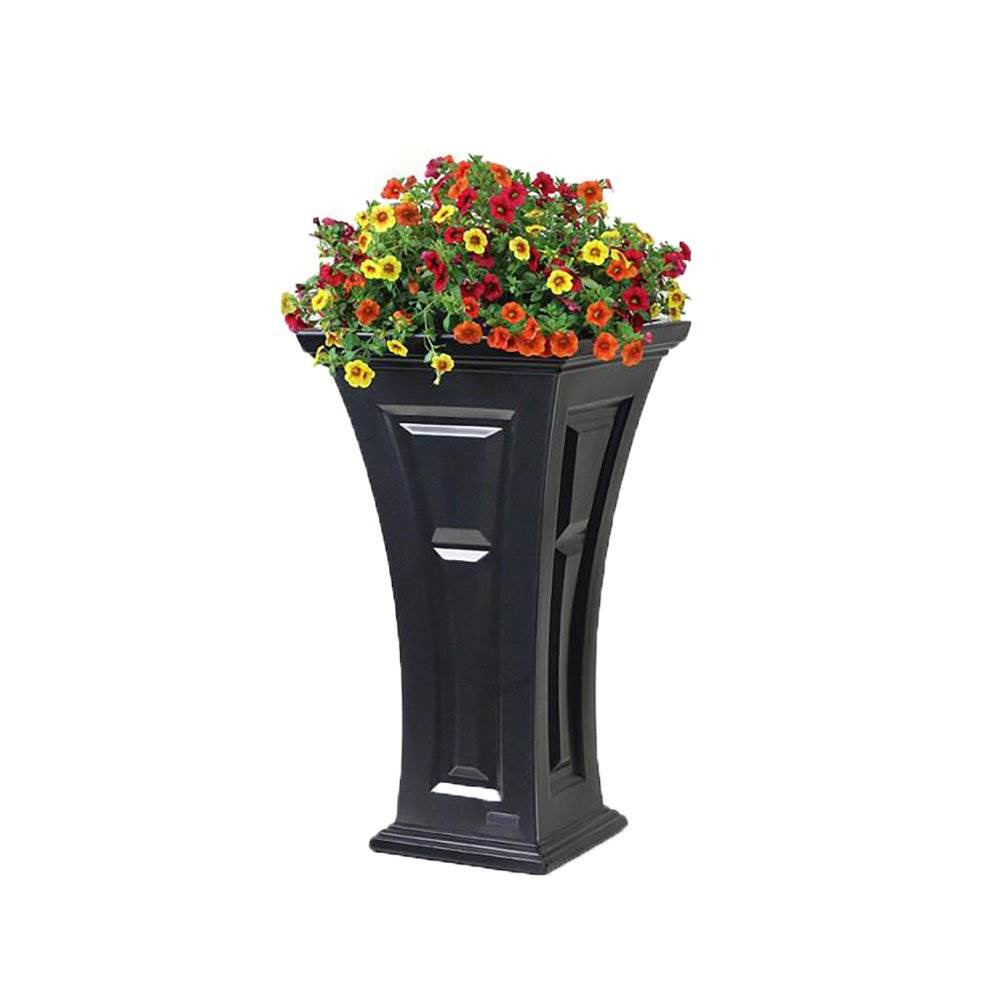 FCMP Outdoor Heritage Self Watering Outdoor Garden Patio Planter Pot, 2 Pack