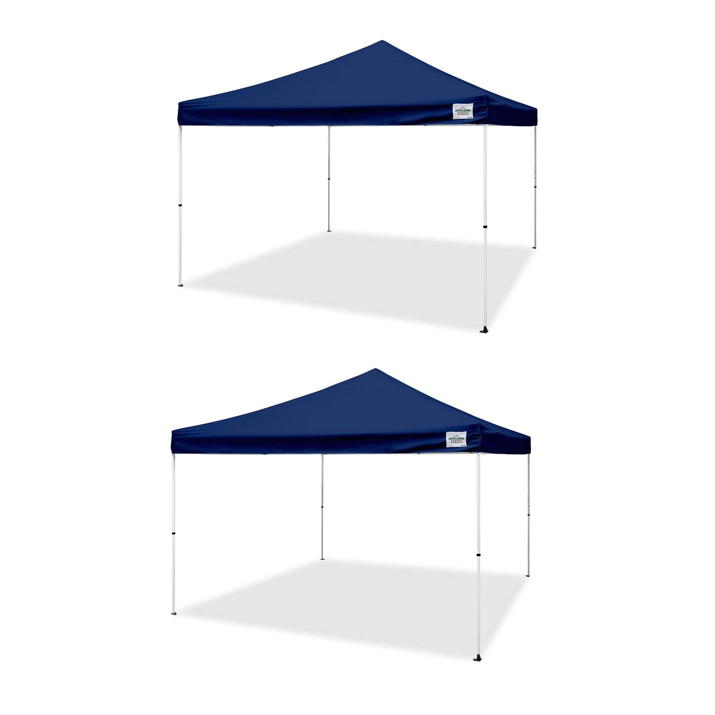 Caravan Canopy M-Series Pro 2 12 x 12 Straight Leg Pop-Up Canopy, Blue (2 Pack)