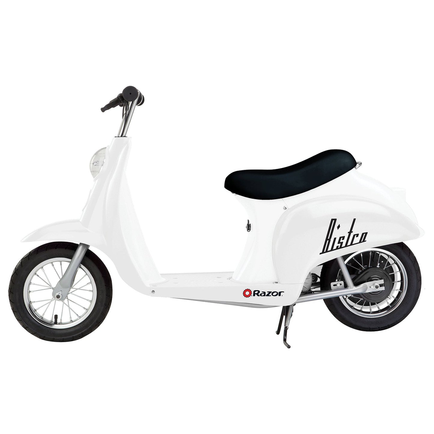 Razor Pocket Mod Miniature Euro 24V Electric Retro White Scooter & Red Scooter