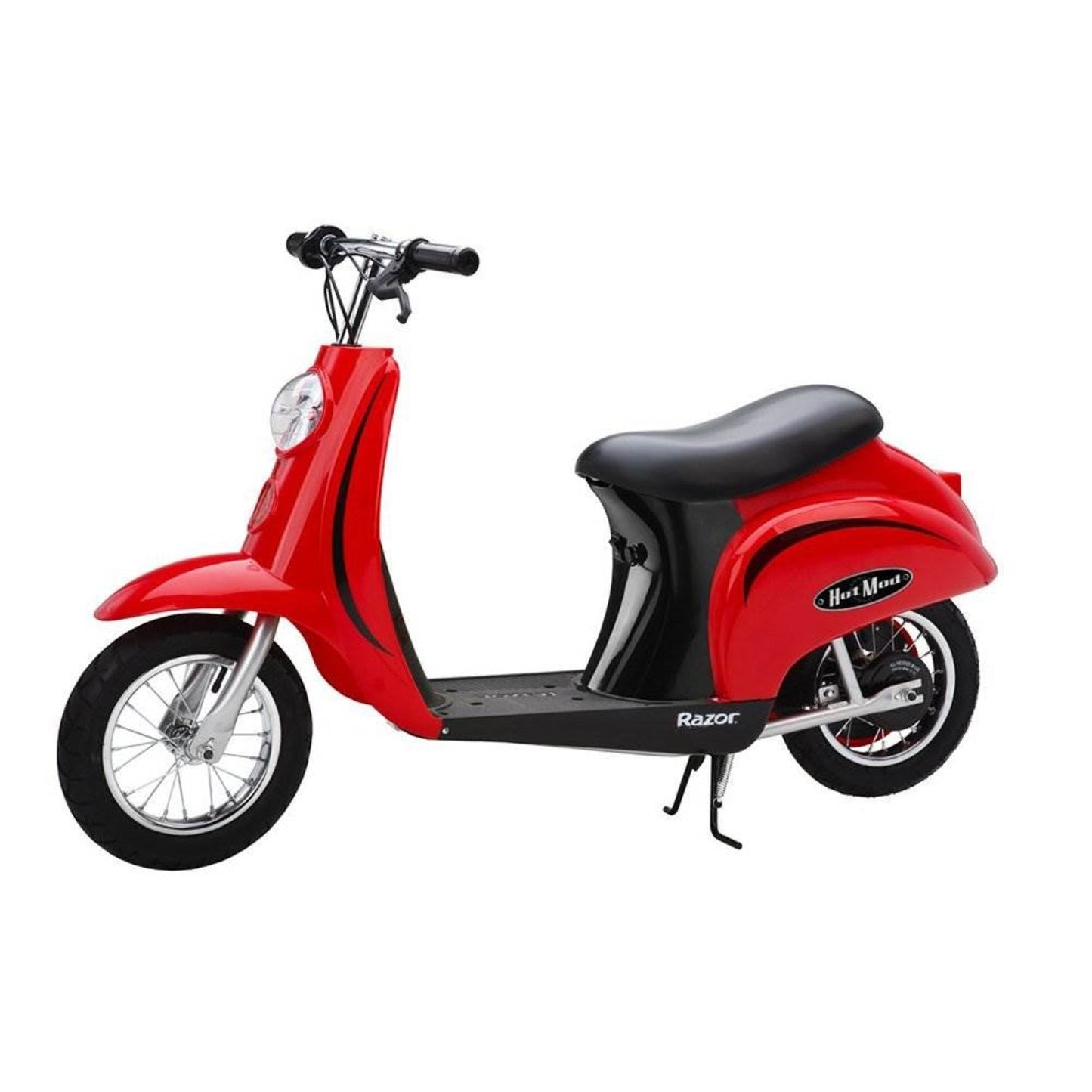 Razor Pocket Mod Miniature Euro 24V Electric Retro White Scooter & Red Scooter