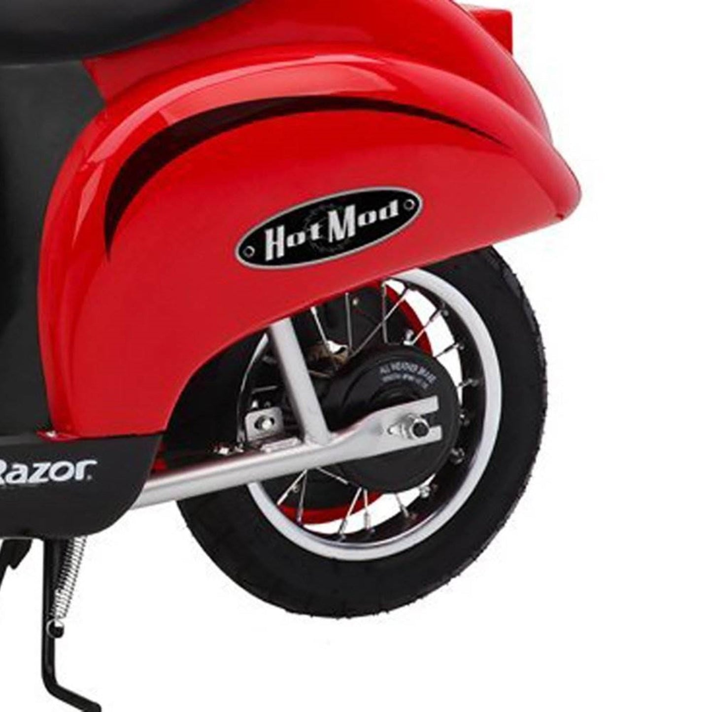 Razor Pocket Mod Miniature Euro 24V Electric Retro White Scooter & Red Scooter