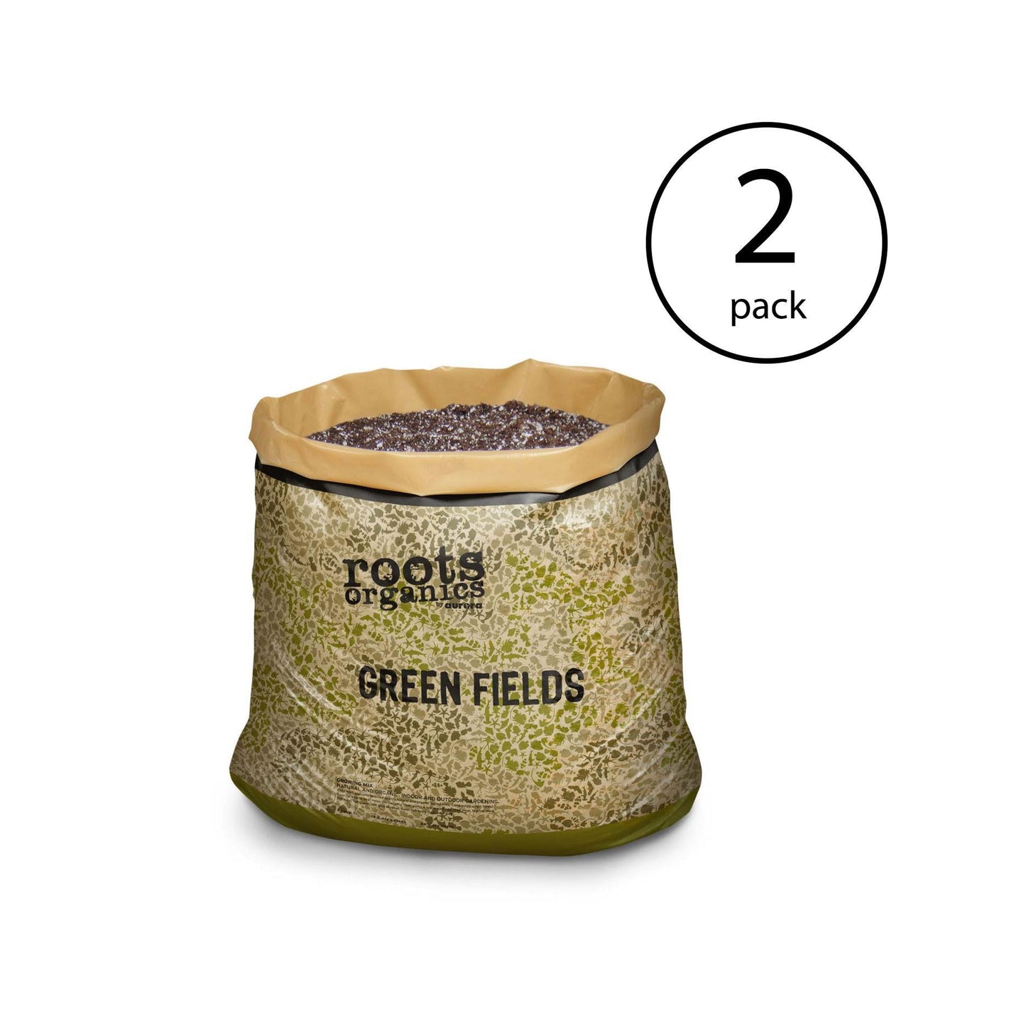 Roots Organics ROGF Green Fields Hydroponic Garden Potting Soil, 10 Gal, 2 Pack