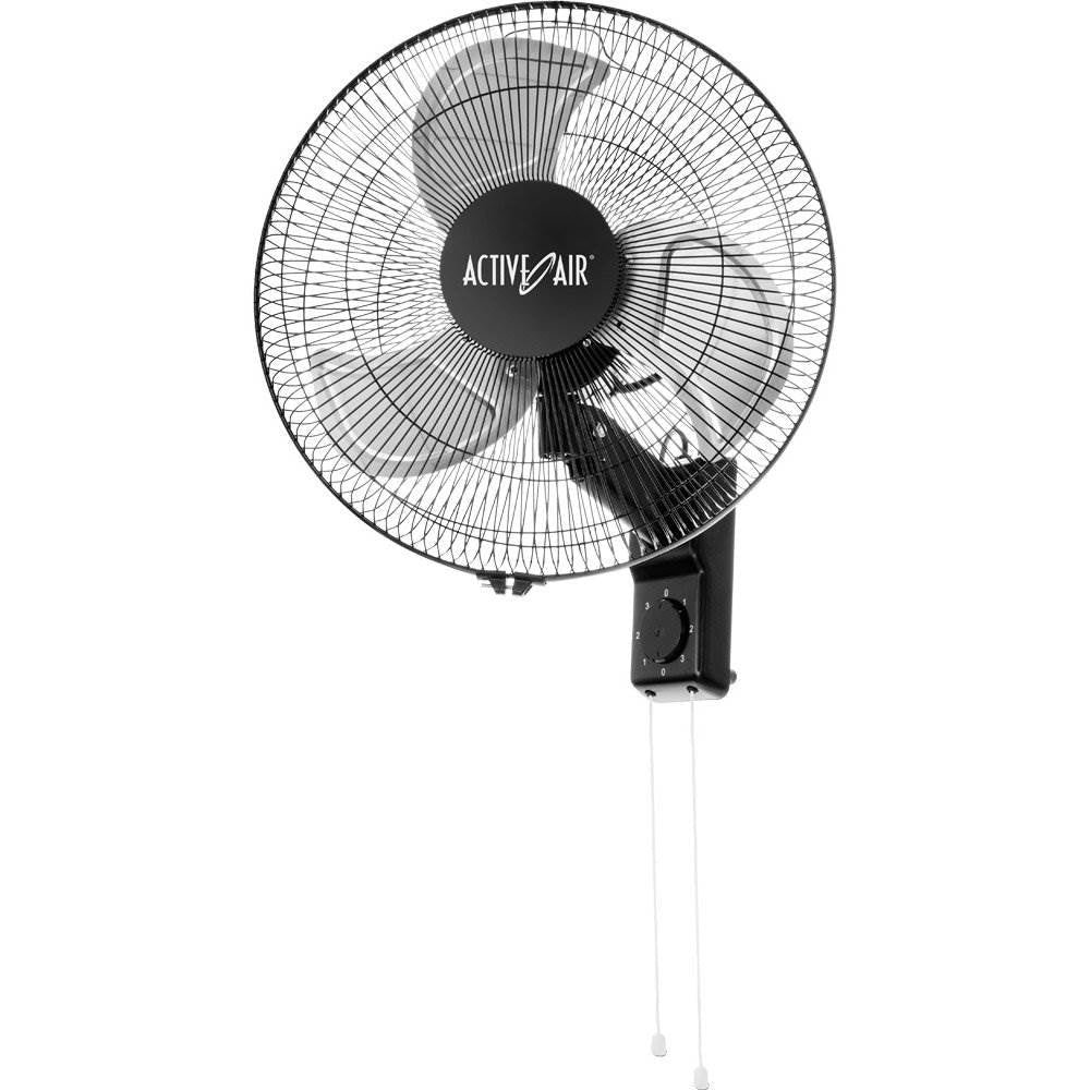 Active Air ACFW16HDB Heavy-Duty 16 Inch 3 Speed Metal Wall Mount Tilting Fan (3)