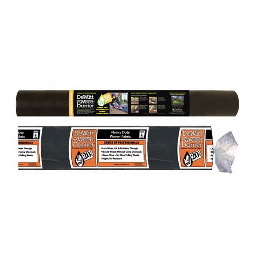 DeWitt 20 Year 4.1-Ounce Landscape Weed Barrier Fabric, 3 x 100 Feet (2 Pack)