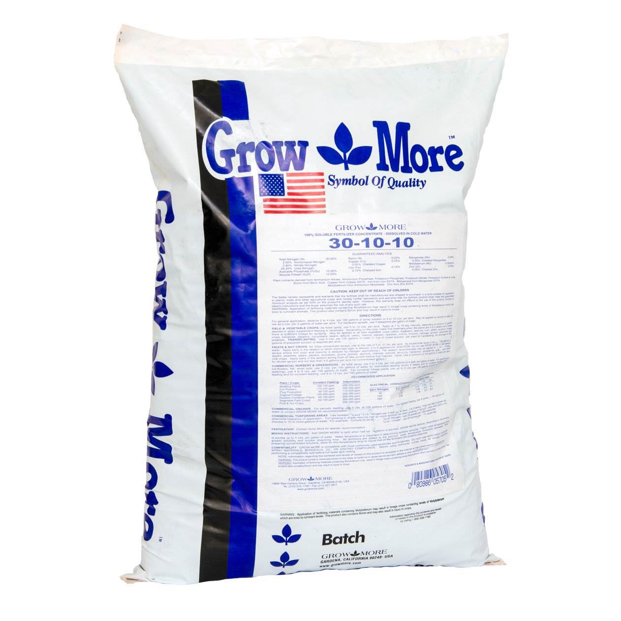 Grow More Cold Water 30-10-10 Soluble Concentrated Plant Fertilizer (2 Pack)