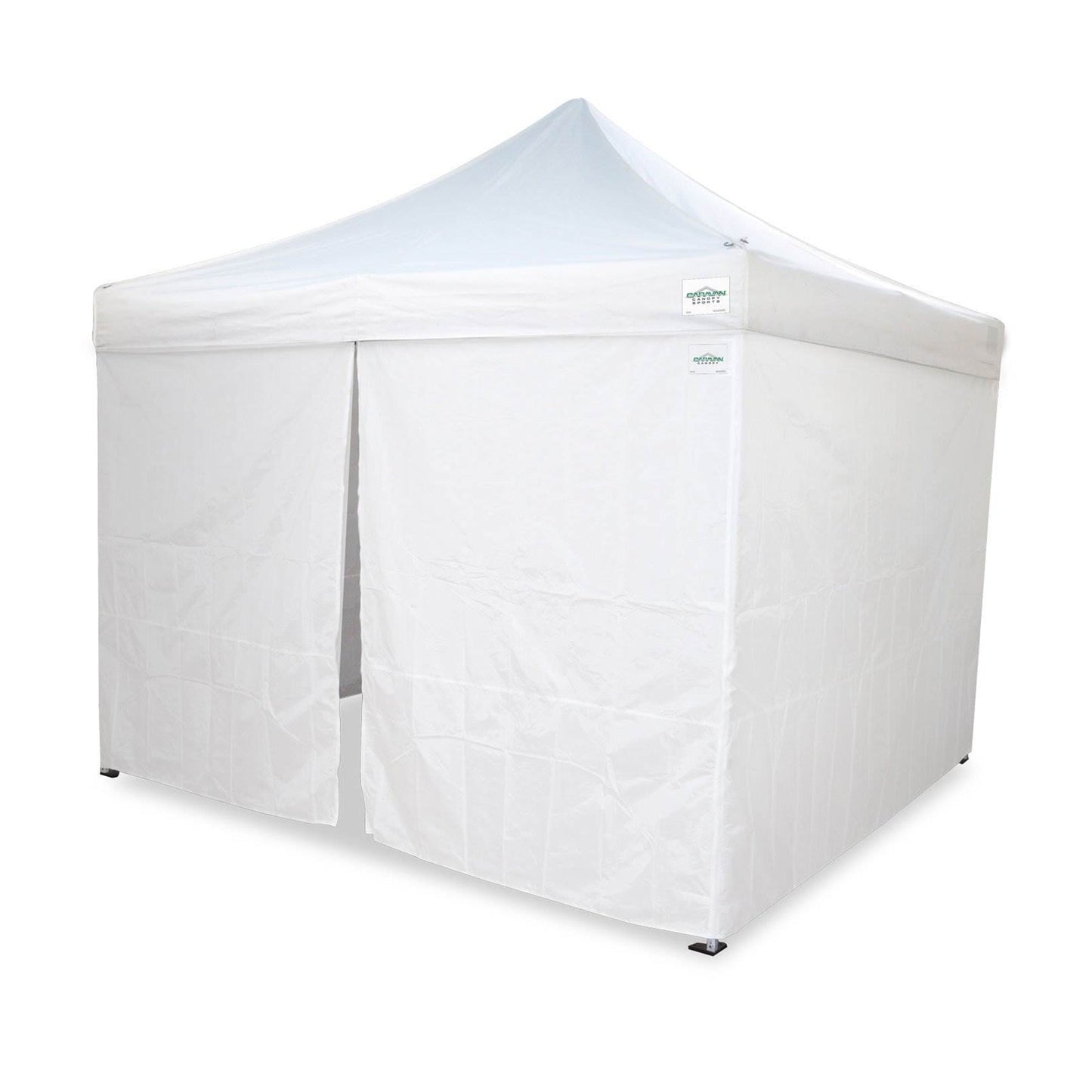 Caravan Canopy Pro 2 12 x 12 Foot Straight Leg Instant Canopy & Sidewalls, White