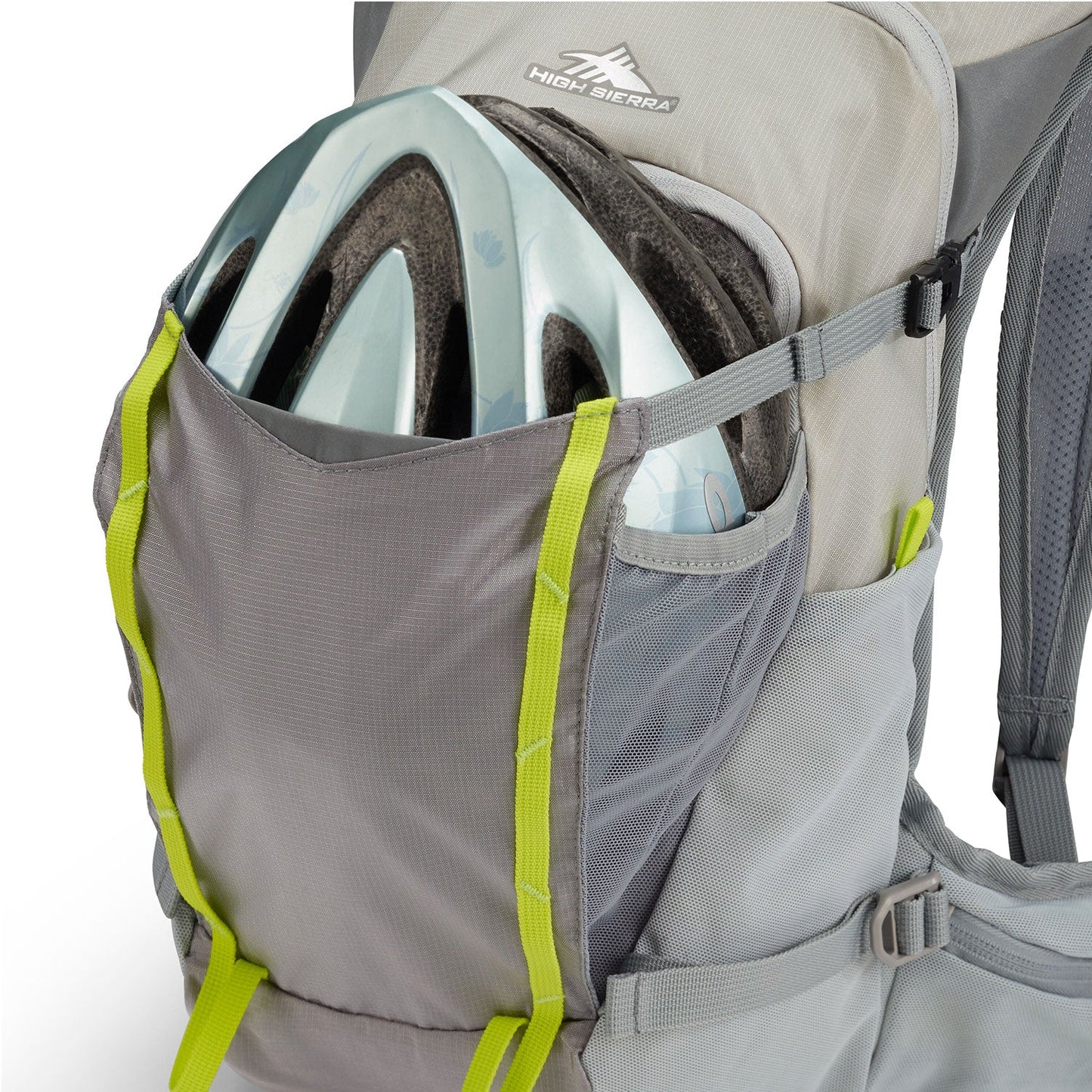 High Sierra Hydrahike 2.0 16L Hydration Water Backpack for Hiking, Gray & Green