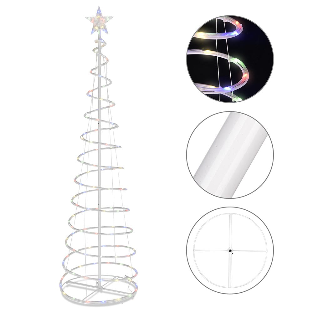 DIY Spiral Christmas Tree Set USB Powered-6ft 4ft 3ft included