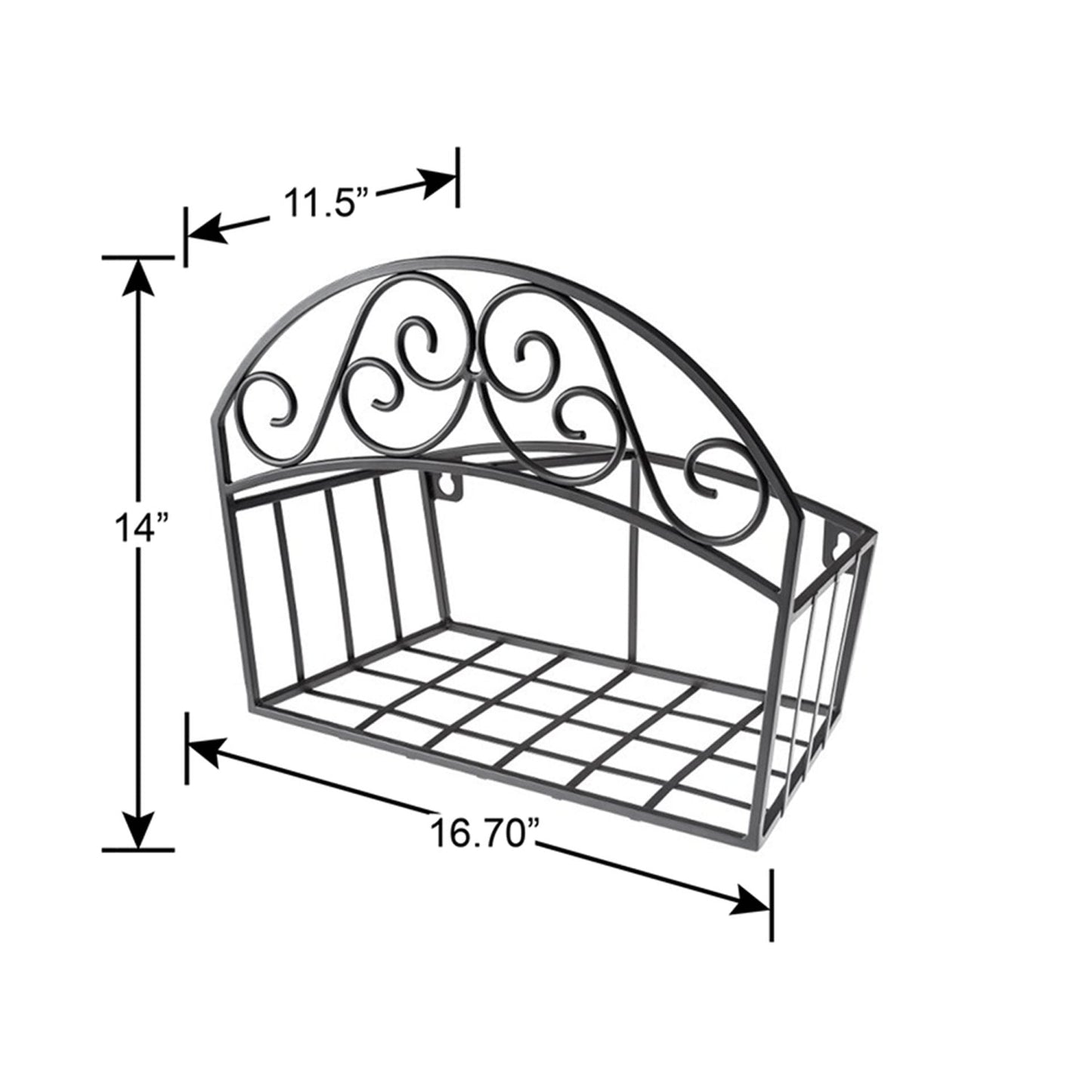 Liberty Garden 125 Foot LBG-241 Decorative Garden Hose Butler with Shelf, Black