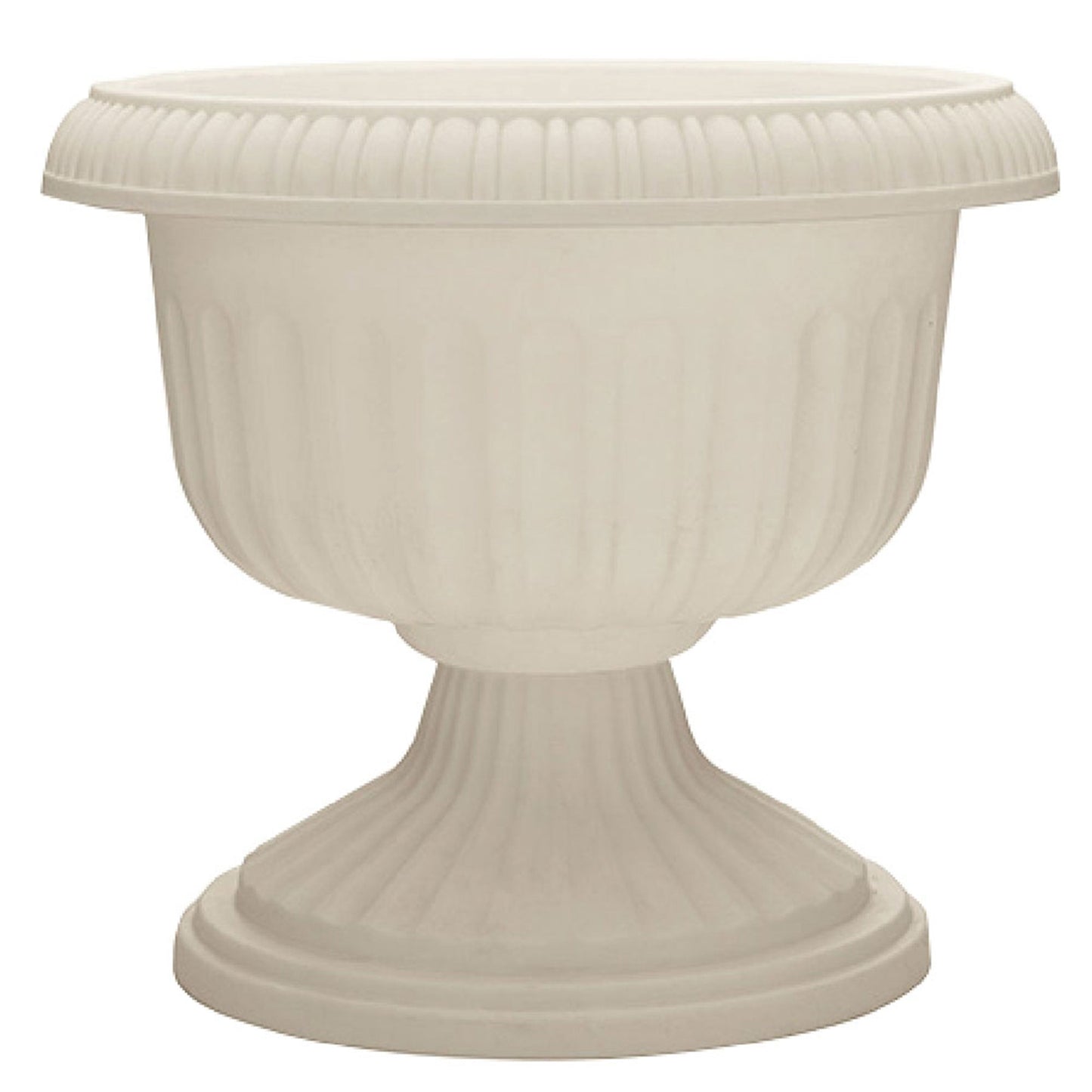 Southern Patio Dynamic Outdoor Resin Grecian Urn Planter Pot, White (4 Pack)