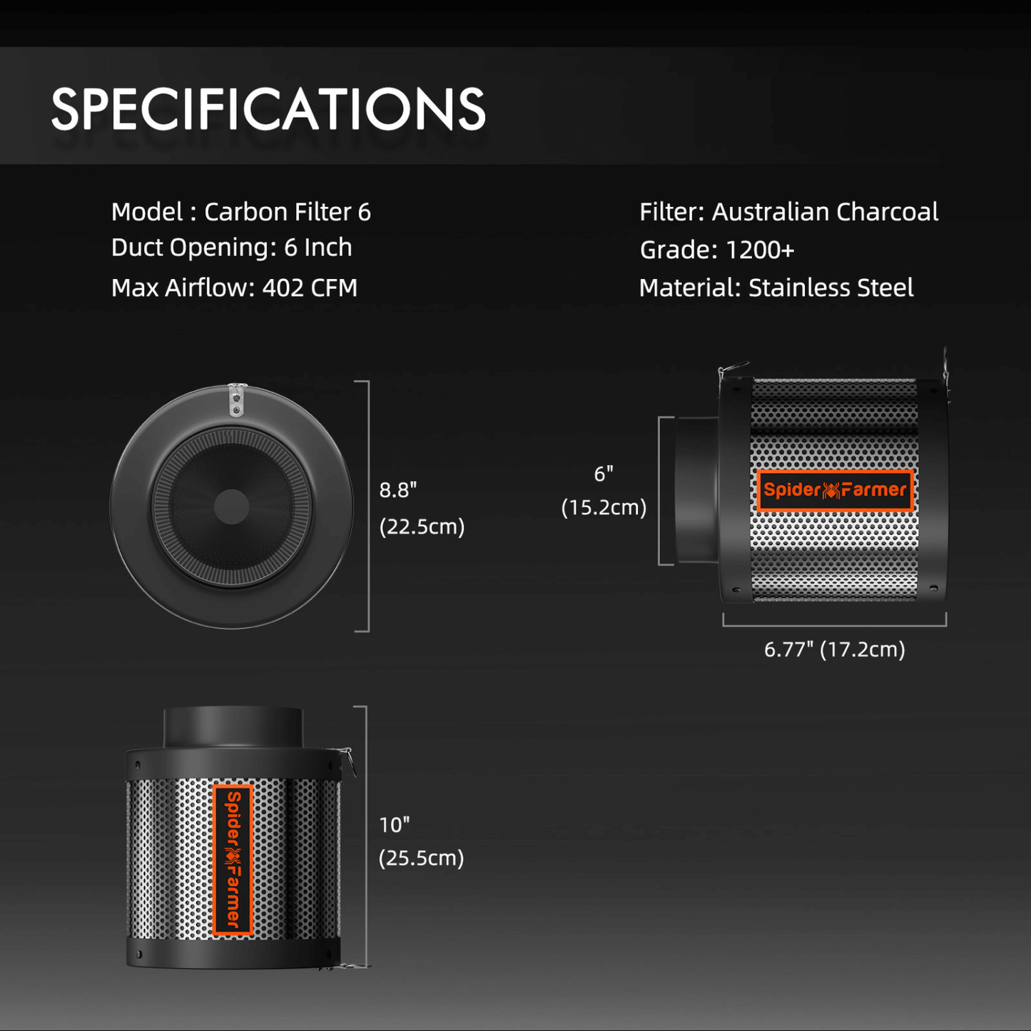 Spider Farmer SF4000 LED Grow Light + 4' x 4' Grow Tent + Inline Fan Combo with Speed Controller