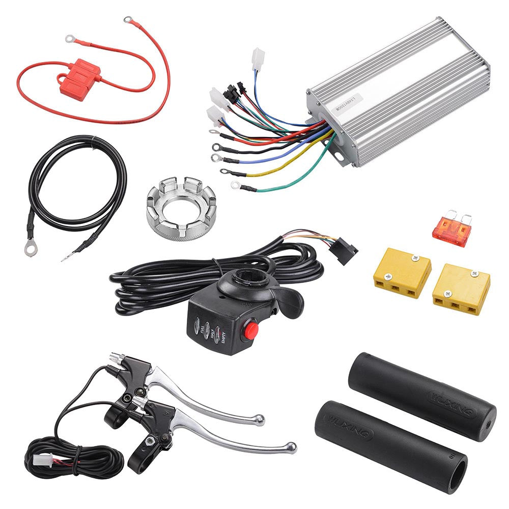 DIY 1500W E-Bike Kit Bicycle Motor Conversion Kit Rear Hub 48V 26"