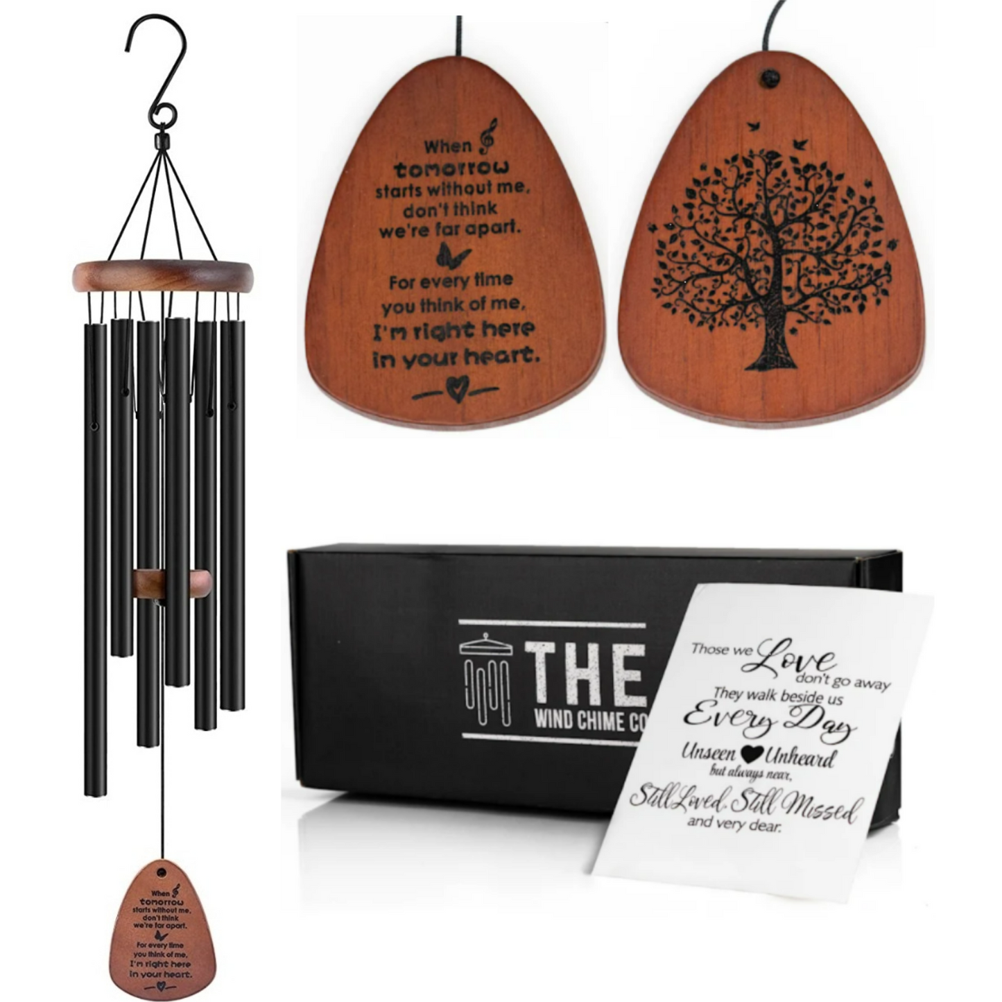 32" Memorial Wind Chimes - Sympathy Gift for The Loss of A Loved One