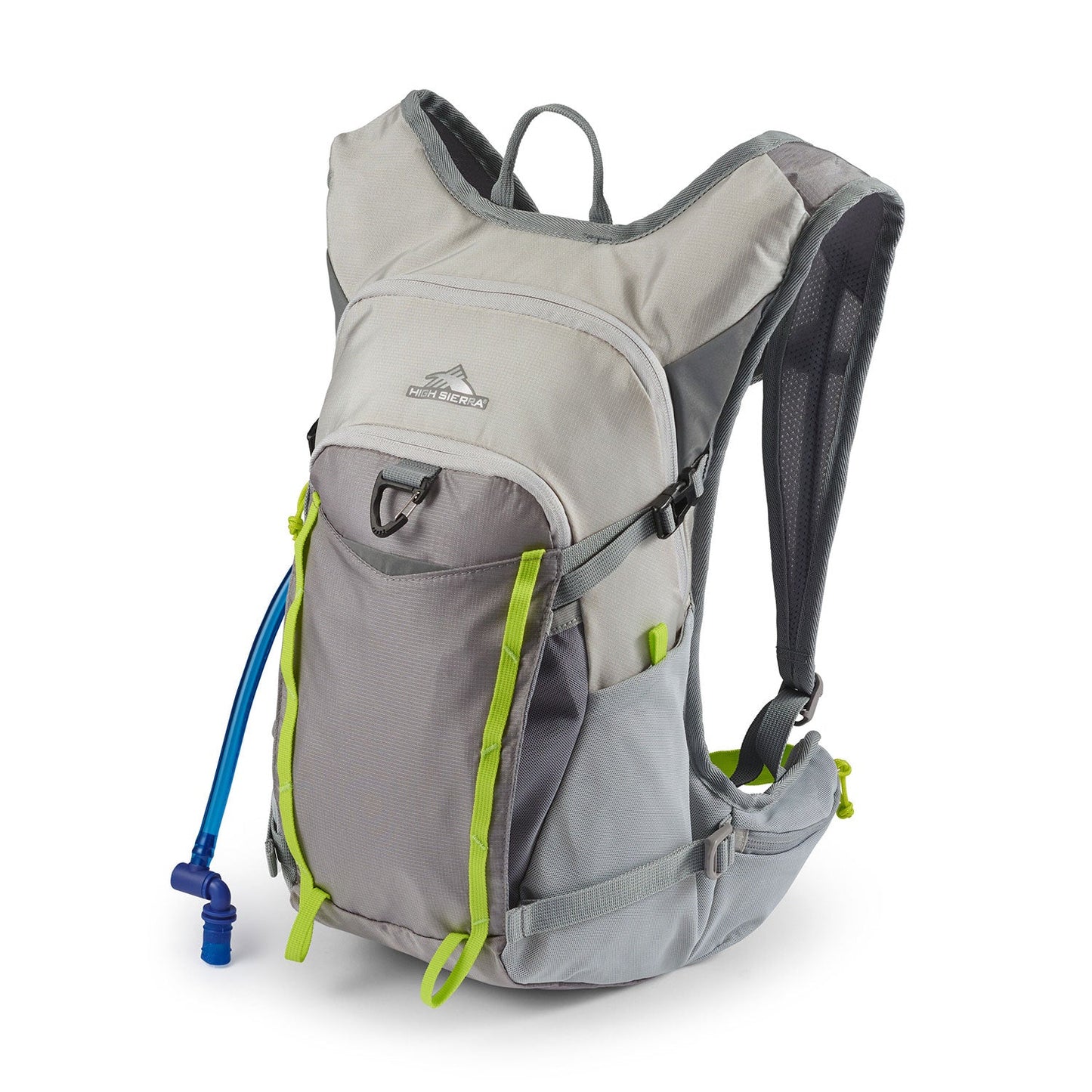 High Sierra Hydrahike 2.0 16L Hydration Water Backpack for Hiking, Gray & Green