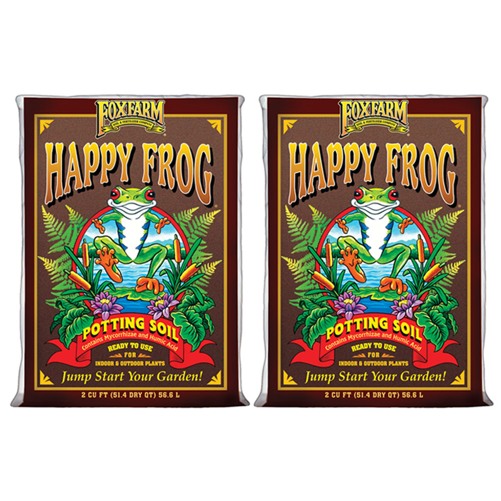 Foxfarm (2)FX14047+FX14000 Happy Frog Organic Mix & Ocean Forest Plant Soil Mix