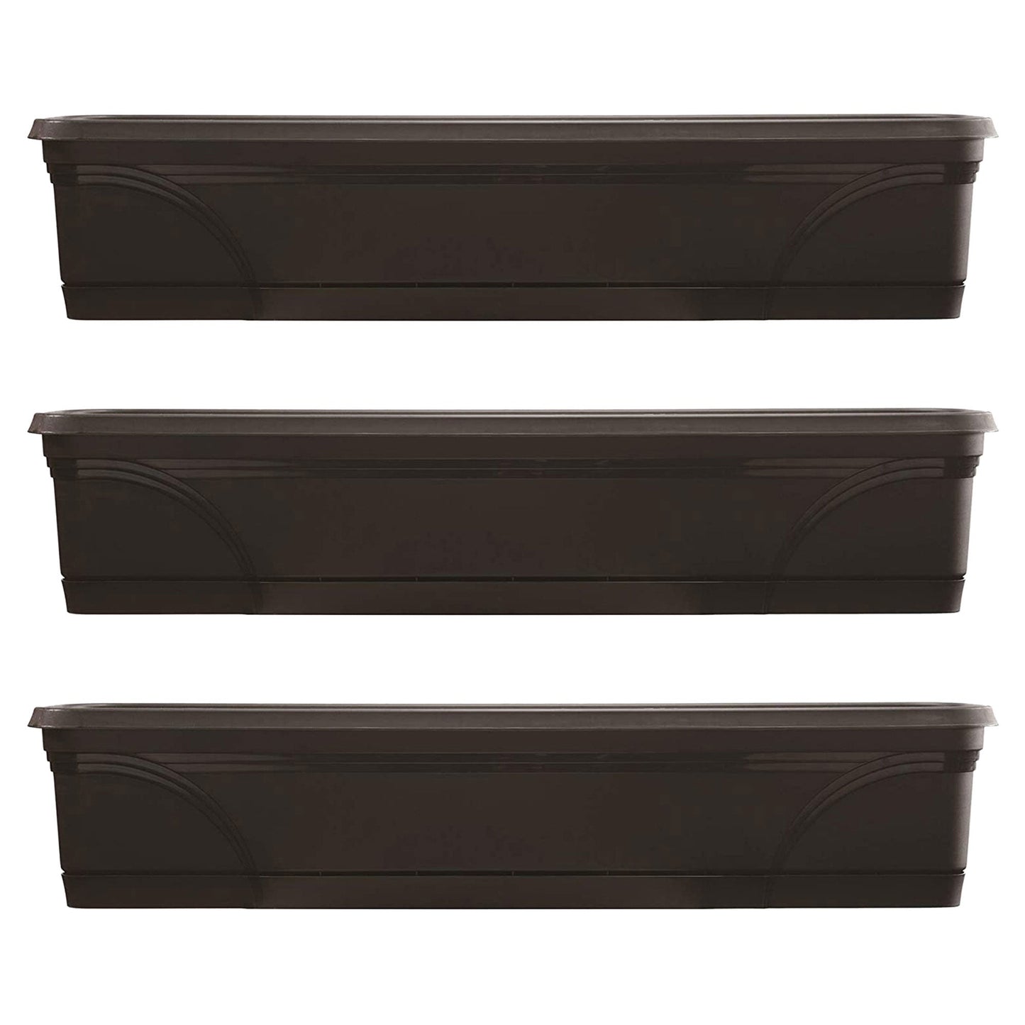 Southern Patio 36" Medallion Hanging Windowsill Garden Box Planter (3 Pack)