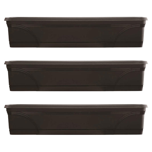 Southern Patio 36" Medallion Hanging Windowsill Garden Box Planter (3 Pack)