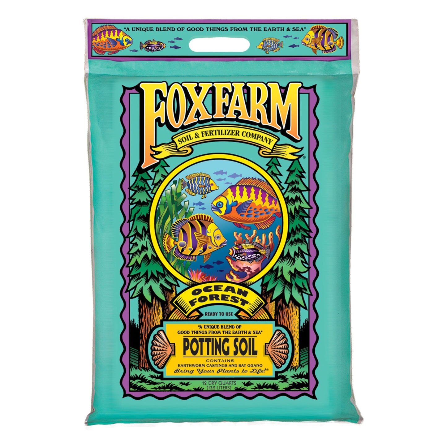 FoxFarm Happy Frog Nutrient and Ocean Forest Garden Potting Soil Mix (2 Pack)