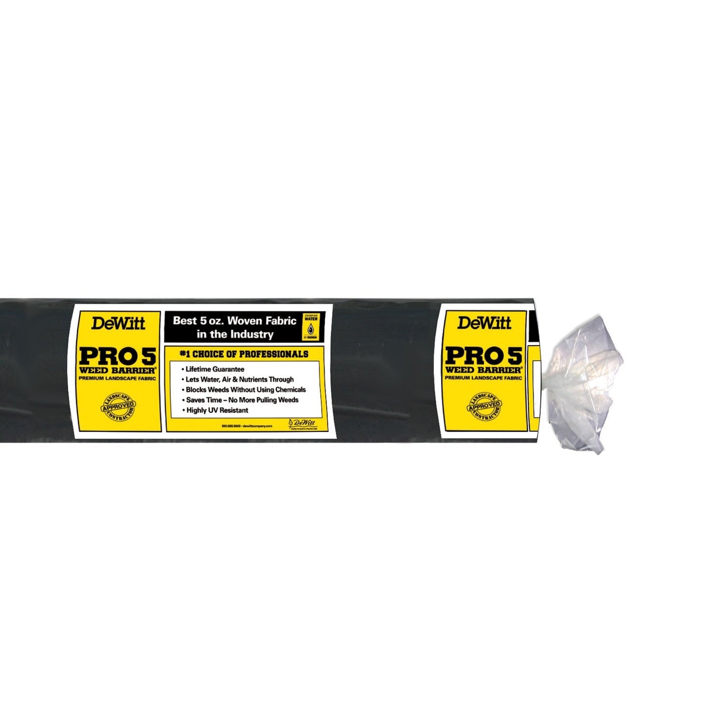 DeWitt P3 3’x250’ 5 Oz & P6 6’x250’ 5 Oz Pro 5 Landscape Weed Block Fabric Rolls