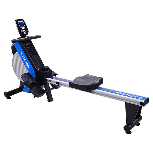 Stamina Cardio Exercise DT Plus Air Rowing Workout Machine w/ LCD Display, Blue