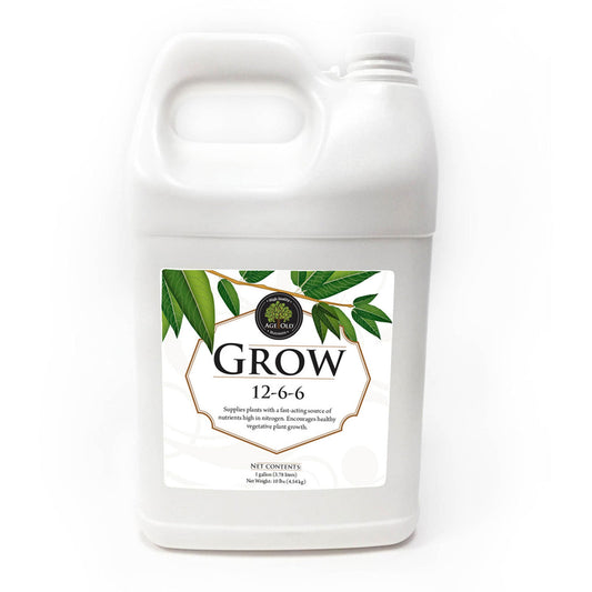 Age Old Nutrients AO10100 Grow 12-6-6 NPK Liquid Plant Fertilizer, 1 Gallon