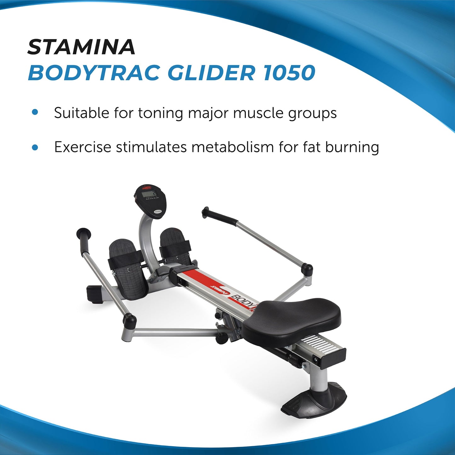 Stamina BodyTrac Glider Full Body Cardio Exercise Fitness Rower Rowing Machine