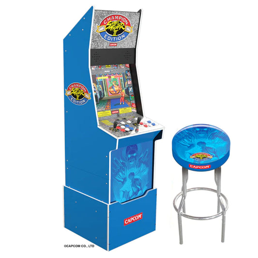 Arcade1Up Street Fighter II Champion Edition Big Blue Cabinet Arcade Machine