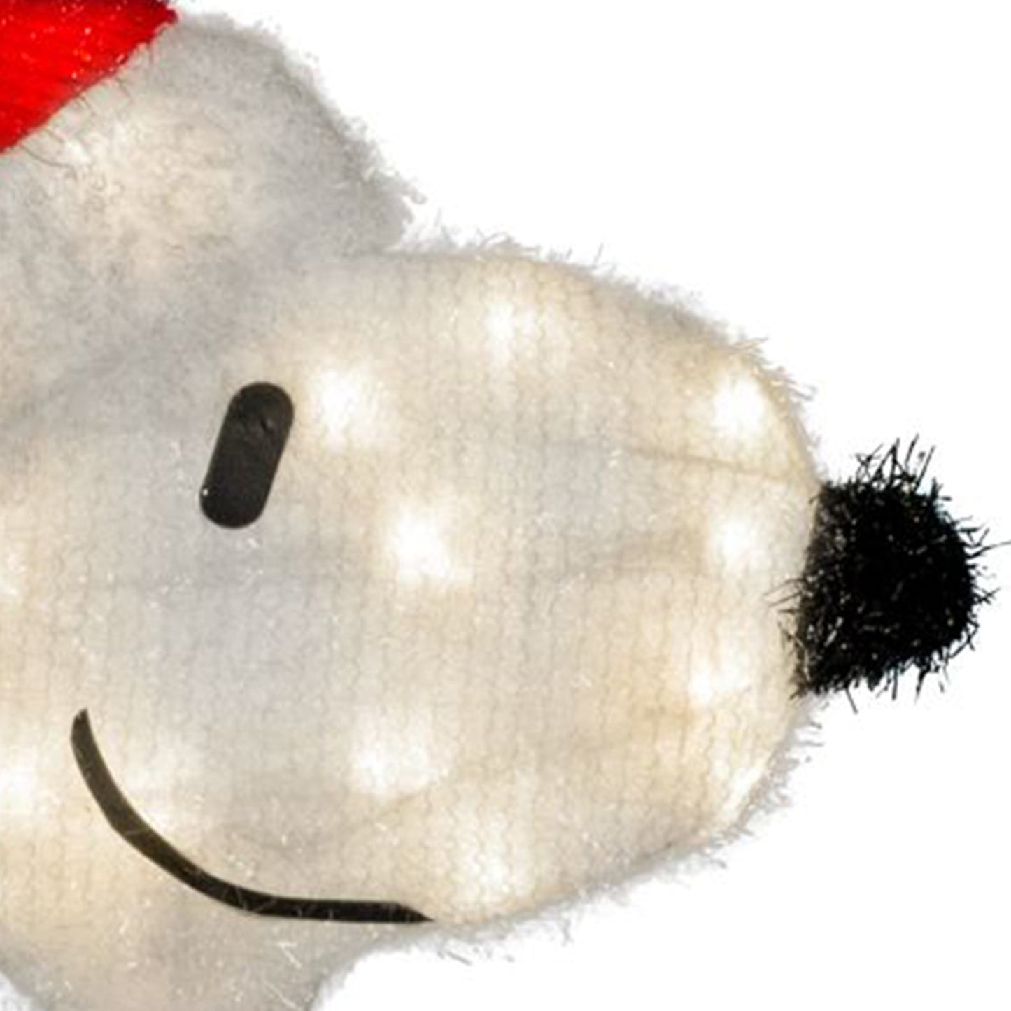 ProductWorks Peanuts 18 Inch Snoopy Santa Pre-Lit Christmas Yard Decoration