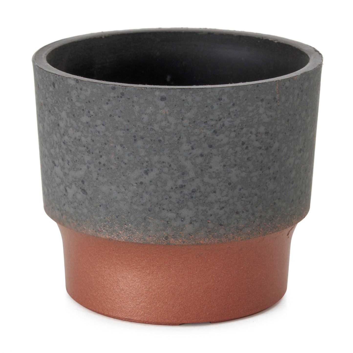 The HC Companies 3in Sprite Succulent Planter Pot, Faux Concrete Copper (2 Pack)