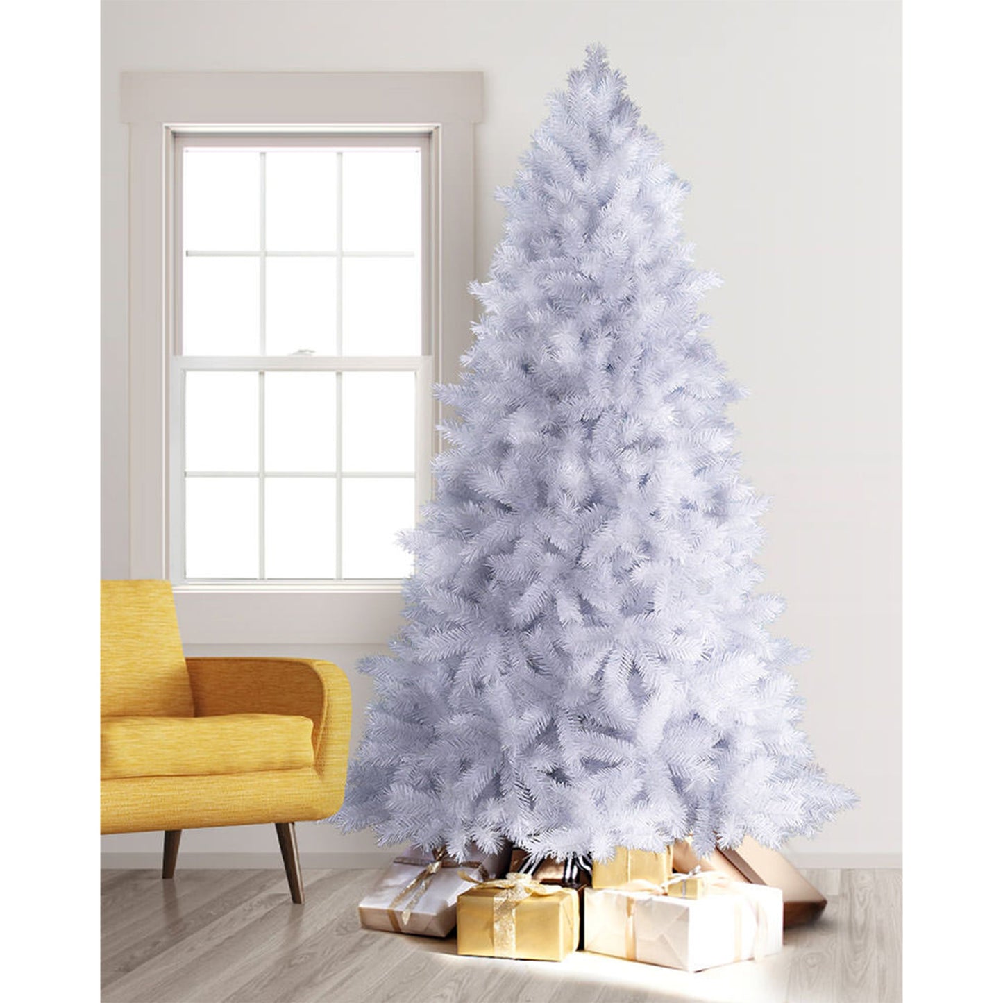 Treetopia Winter White 6 Foot Full Artificial Unlit Christmas Holiday Tree