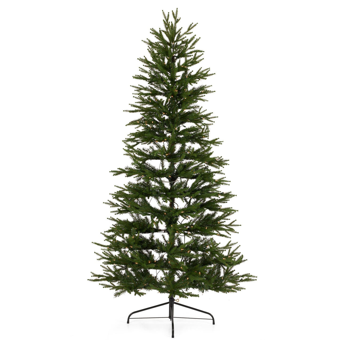 National Tree Company Montgomery 6.5' Prelit Half Christmas Tree 300 Clear Light