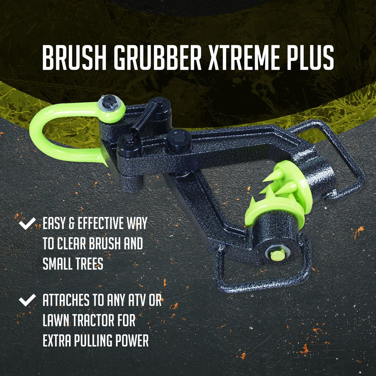 Brush Grubber BG-20 XTREME Plus Brush & Tree Stump Puller and Remover, Black