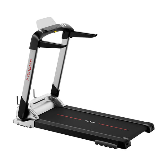 OVICX Quiet Portable Folding Flex Treadmill w/ Bluetooth & Fitness Tracking App