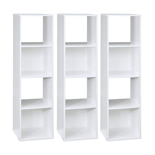 Closetmaid Home Stackable 4-Cube Cubeicals Organizer Storage, White (3 Pack)