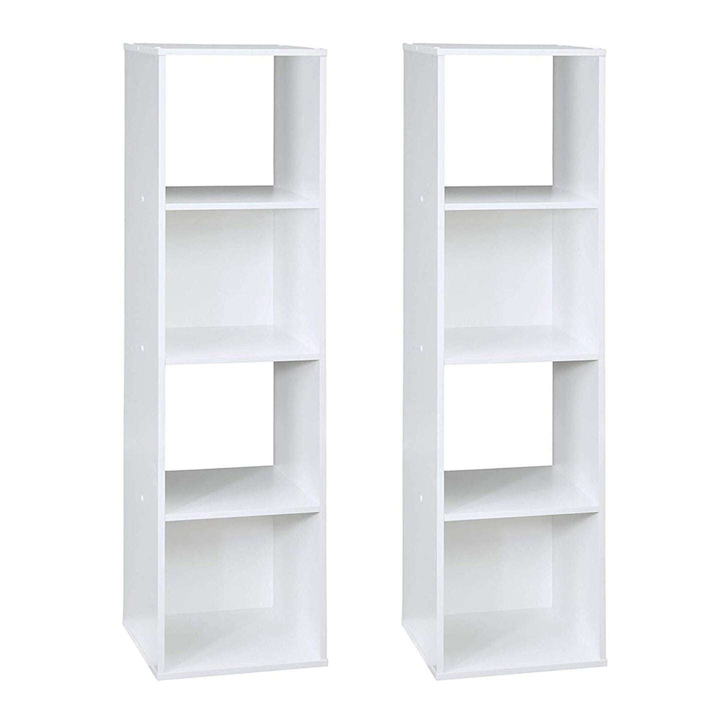 Closetmaid Home Stackable 4-Cube Cubeicals Organizer Storage, White (2 Pack)