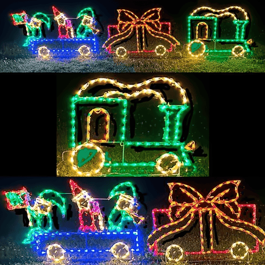 3 Piece Christmas Package Train