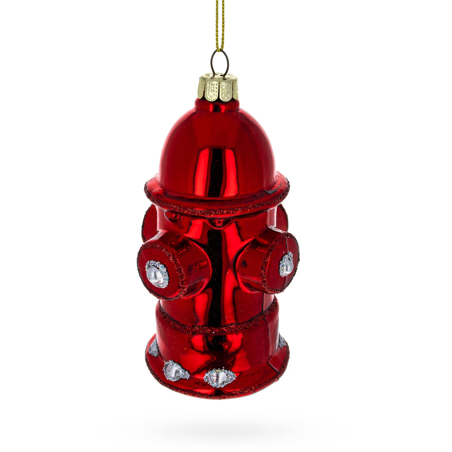 Fire Hydrant Glass Christmas Ornament