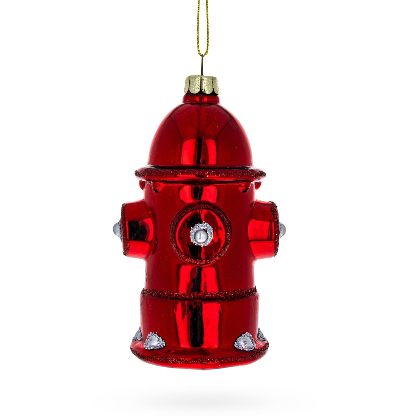 Fire Hydrant Glass Christmas Ornament