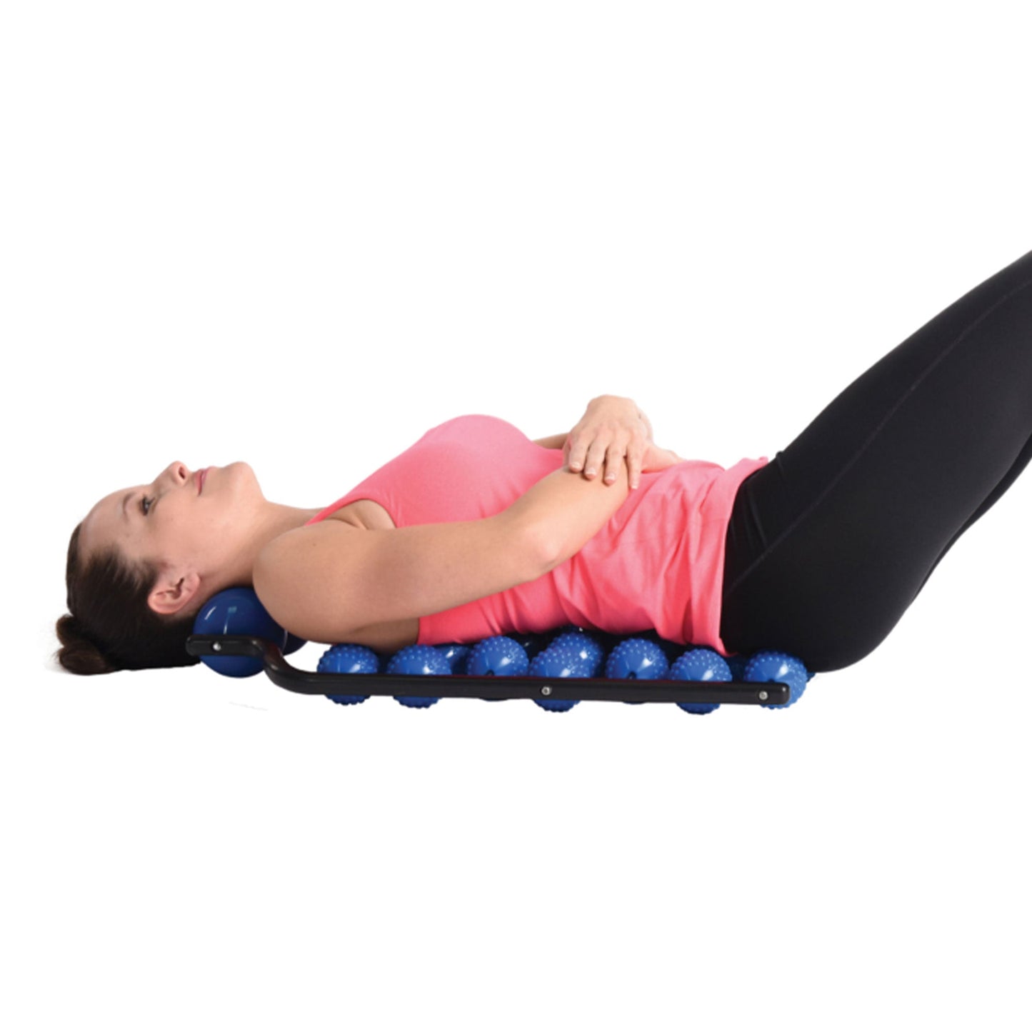 Stamina Backtrac Massager and Spine Stretcher for Back Pain, Black and Blue