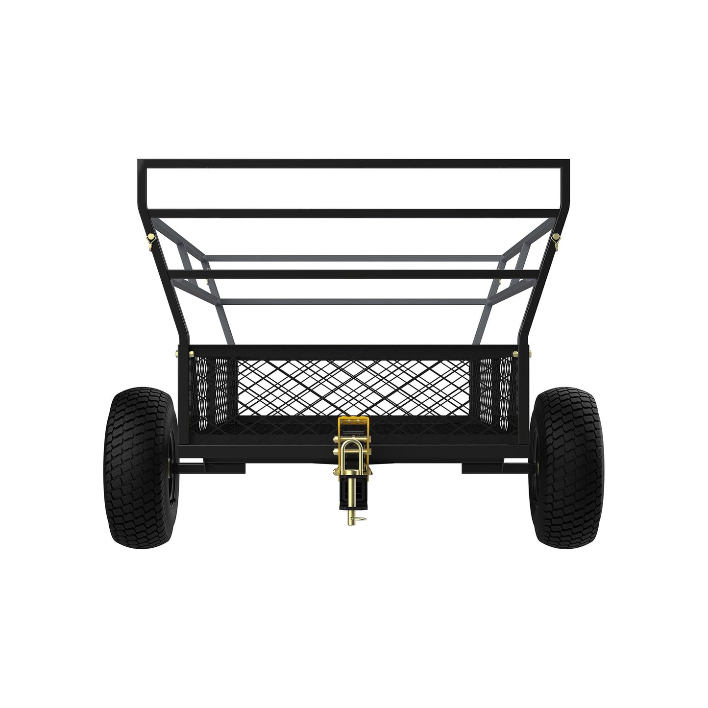 Gorilla 1400lb Steel ATV Trailer Garden Cart w/Removable Sides & 3-in-1 Tailgate