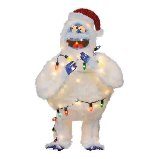 ProductWorks 48 Inch Bumble Pre-Lit Christmas Yard Ornament Holiday Decoration