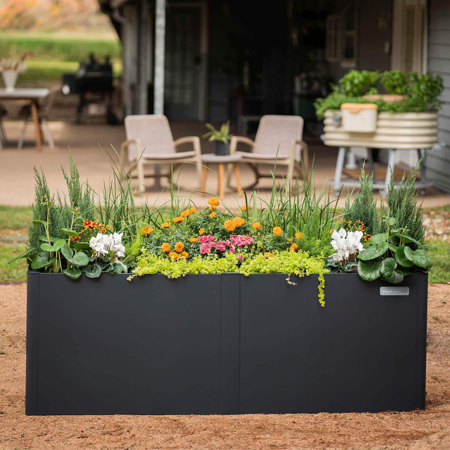 32" Extra Tall Modern Garden Bed Extension Kit 41" Long