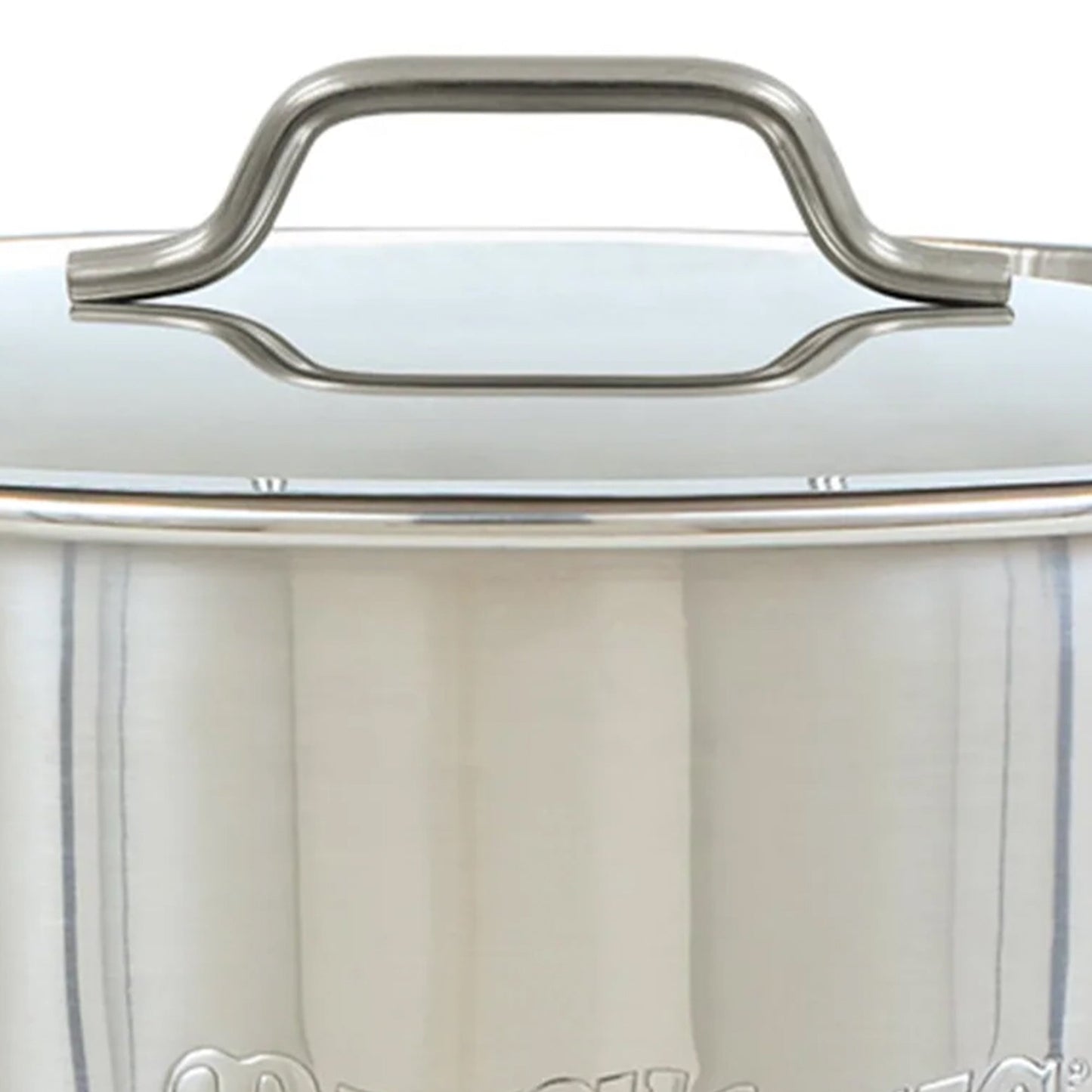 Bayou Classic 20 Quart Economy Stainless Steel Kettle Stock Pot with Domed Lid