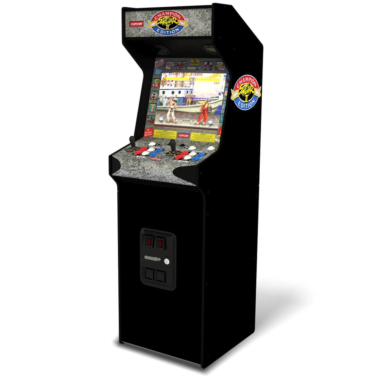 Arcade1Up Street Fighter II CE HS-5 Deluxe 5ft Stand-Up Cabinet Arcade Machine