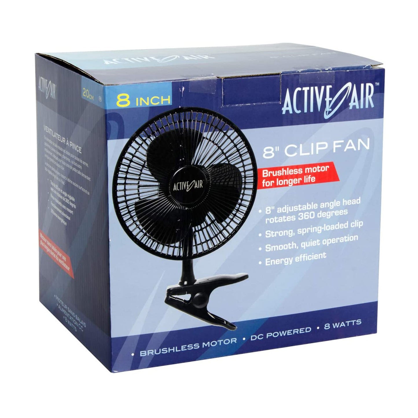 Hydrofarm 16" Oscillating Tilt Fan & Active Air 8" Clip On Brushless Motor Fan